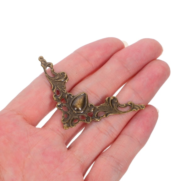 AURARMLET 100Pcs Dark Brown Metal Photo Corners for Scrapbooking and Books, and Easy to Install