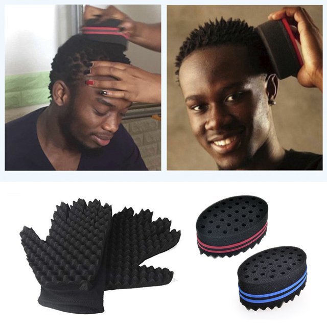 HOTBEST A Hair Sponge, Hair Brush Wave Sponge, For Curls Men Women Kids