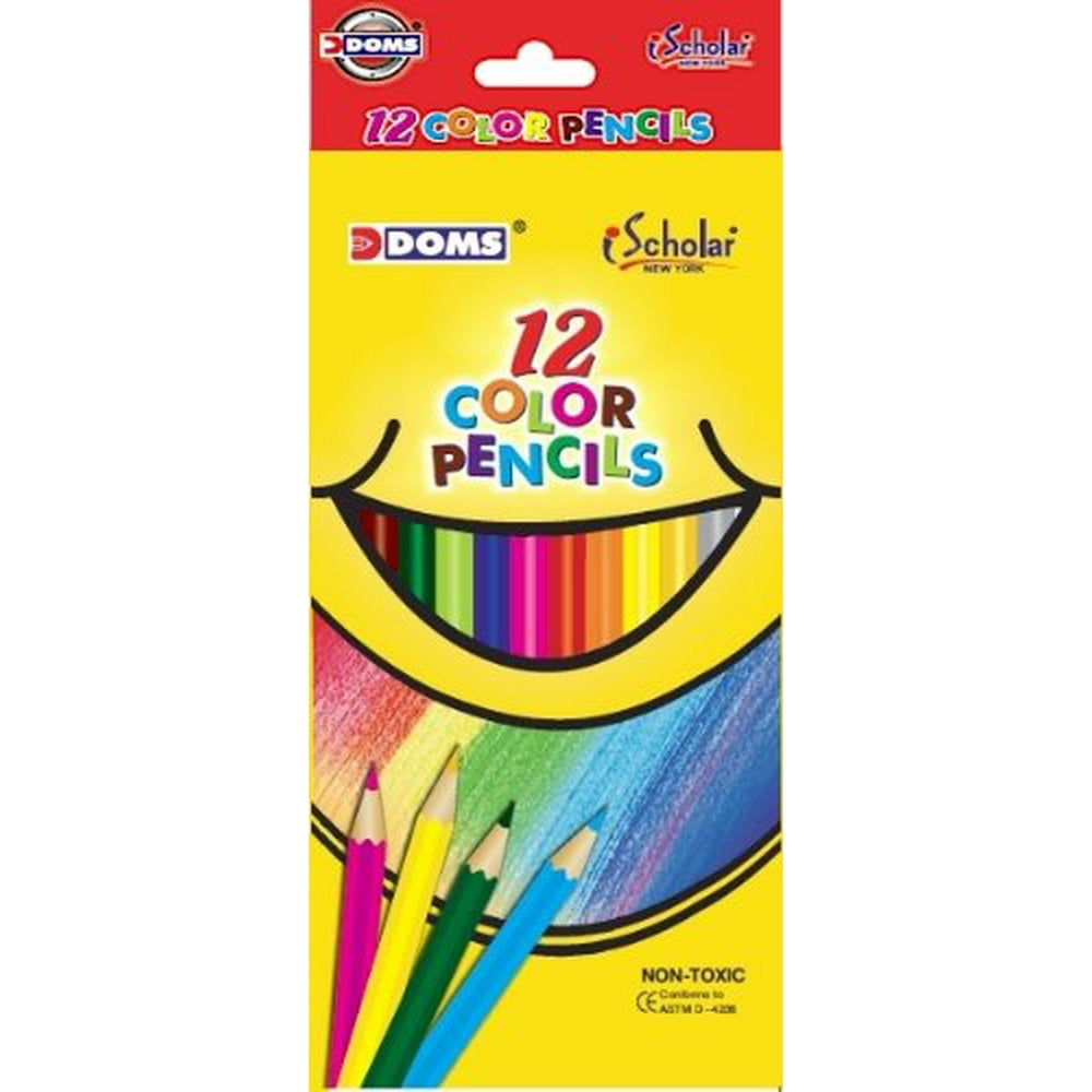 iScholar Color Pencils, Assorted Colors, 12Pack of Pencils (22212