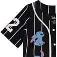 thumbnail image 3 of Disney Ladies Lilo and Stitch Shirt - Ladies Classic Lilo and Stitch Baseball Jersey Lilo and Stitch Mesh Jersey Black, Large, 3 of 7
