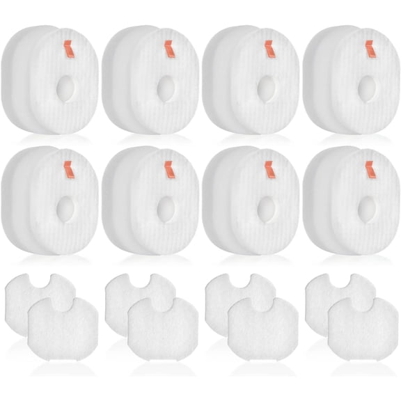 Enbizio Filter Replacement for Shark Rocket HV301 HV300 HV30126 HV302 HV305 HV292 HV300W UV540 CS100 HV310 HV308 HV307Q QS301 Ultralight Corded Stick Vacuum, 8 Foam &Felt & Post Filters, Part #XFFV300
