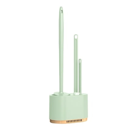 3-IN-1Toilet Bowl Brush Holder Set  Bathroom Deep Cleaning Toilet Cleaner Toilet Bowl Cleaner Brush Kit Space Saving Decorative Accessories