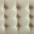 thumbnail image 6 of Elle Decor Claire Mid Century Modern Bench with Tufted Cushion, Truffle Grey, 6 of 6
