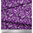 thumbnail image 2 of Soimoi Cotton Poplin Fabric Leaves & Floral Block Decor Fabric Printed Yard 42 Inch Wide, 2 of 3