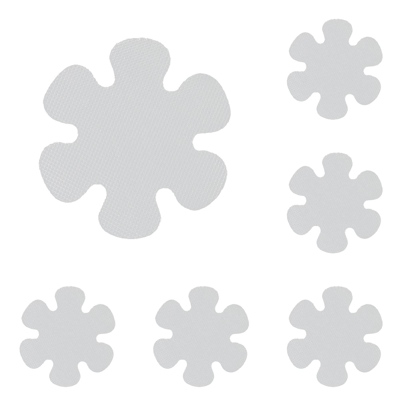 Zerodeko 18-Pack Non-Slip Bathtub Stickers - Sea Shell Shapes, PVC Safety Treads For Bath & Shower