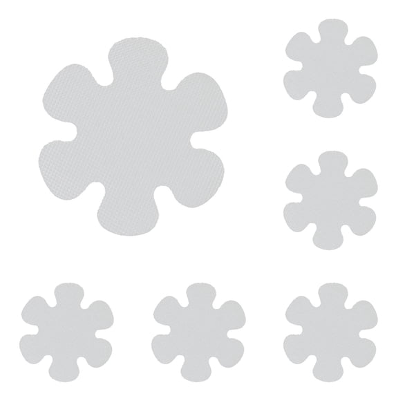 Mnjin 60/40/20/10pcs Bathtub Stickers Non-Slip, Shower Safety Treads Adhesive Appliques Bright Colourful Flower Decals Anti-Slip for Bath Tub, Stairs, Shower Room and Other Slippery Surfaces