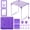 Purple, variant on MoKo Locker Organizer Kit with Locker Shelf and Accessories, 17 Piece Set, Pink