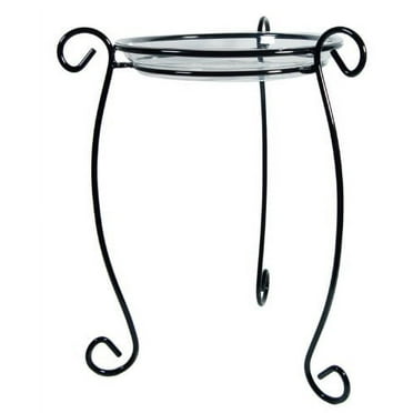 Plastec PLIPPS18BK Plastec Simply Perfect Plant Stand- 18-Inches- Black
