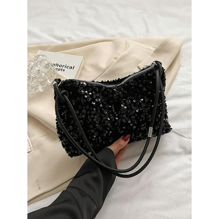 Women s Glitter Handbag Purse Shoulder Bag Sequin Evening bag Clutch Handbag Purses