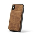 thumbnail image 6 of ELEHOLD for iPhone XS/iPhone X Leather Wallet Case with Card Slots Magnetic Button Kickstand Function Full Body Protective Shockproof Cover for iPhone XS/X,Brown, 6 of 7