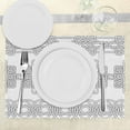 thumbnail image 3 of Ambesonne Irish Place Mats Set of 4, Indigenous Stencil Art, Standard Size, Black and White, 3 of 6