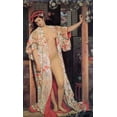 thumbnail image 2 of Tissot, James 16x24 Gold Ornate Wood Framed with Double Matting Museum Art Print Titled - Japanese Girl Bathing, 2 of 4