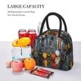 thumbnail image 5 of Fotbe Various Herbs And Spices In Spoons Pattern Lunch Bag, Insulated Lunch Box, Small Leakproof Cooler Food Lunch Containers Reusable High Capacity Lunch Tote Bags for Work, Travel, Outdoor, 5 of 6