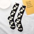 thumbnail image 5 of Balery Daisies Flowers Printed Novelty Socks Men's Women's Crew Socks Sports Socks Knee High Socks Cotton Socks Quirky and Cool Socks, 5 of 9