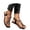 Black, variant on 2026 New Women's Rhinestone Low Block Heel Butterfly Sandals Dressy, Heeled Sandals Women Comfortable Square Toe Heels Evening Party Dress Shoes for Wedding Guest(Brown,8)