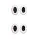 thumbnail image 1 of Cateissary Almohadillas para auriculares, almohadillas profesionales, esponja transpirable, reemplazo de auriculares para QC35 QC25, blanco + negro Blanco+Negro 2piezas, 1 of 6