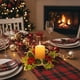 thumbnail image 4 of Candle Aromatherapy Holders Red Fruit Wreath Christmas Desk Arrangement, Red Fruit Wreath Candle Holders, Aromatherapy Candle Holders, Festive Desktop Decor, Home Aromatherapy Supplies, Unique Gift, 4 of 9