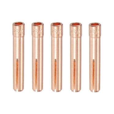 Uxcell 5pcs 13N23 TIG Welding Collet 3/32" (2.4mm) Copper Tungsten Electrode Collet Tips