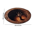 thumbnail image 3 of Fmbmuo 3D Rugs Optical Illusion Durable Fabric 3D Halloween Rug Round Halloween Welcome Mat for Outdoor Entryway Porch, 3 of 4