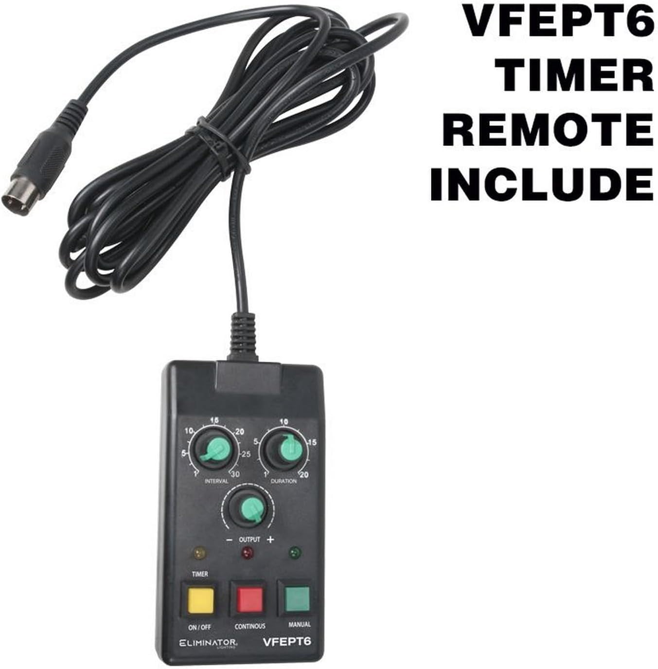 Eliminator Lighting VF1600 EP 1650W Mobile DMX Fog Machine with Remote