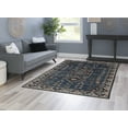 thumbnail image 4 of Linon Home Décor Washable Larson Area Rug or Runner Collection, Navy and Ivory, 5' x 7', 4 of 13