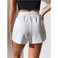 thumbnail image 2 of Abcnature Plus Size Shorts, Womens Athletic Shorts, Women Casual Summer Elastic Waist Sports Loose Solid Short, Comfy Beach Shorts, Yoga Pants, Cycling Sport Shorts White L, 2 of 4