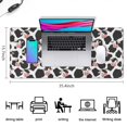 thumbnail image 5 of Long Mouse Pads for Desk,White Cow Black Spot Pattern Desk Mats on Top Of Desks, Desk Mouse Pad Extra Large with 3mm Non-Slip Base and Stitched Edge for Gaming,Office,Work,Home 35.4"x15.7", 5 of 6