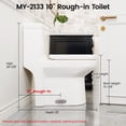 thumbnail image 3 of SOTOMO MY-2133-10R Compact Toilet for Small Bathroom, 10" Rough-In One Piece Fully Skirted Toilet with Upgraded UF Seat, 25"D x 13.4"W x 28.4"H, 1.1/1.6 GPF Dual Flush Toilet, White, 3 of 10