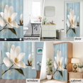 thumbnail image 6 of White Tulip Fabric Shower Curtain Watercolor Flower Washable Shower Curtains for Bathroom, Waterproof Bath Curtain with Hooks Home Decor 72x84in, 6 of 8