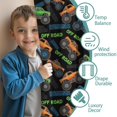 thumbnail image 3 of Blackout Kids Curtains,Monster Cartoon Truck Black Pattern Children's Insulated Curtains Set Of 2,Bedroom Essentials,Toddler Room Decor 52"x84", 3 of 5