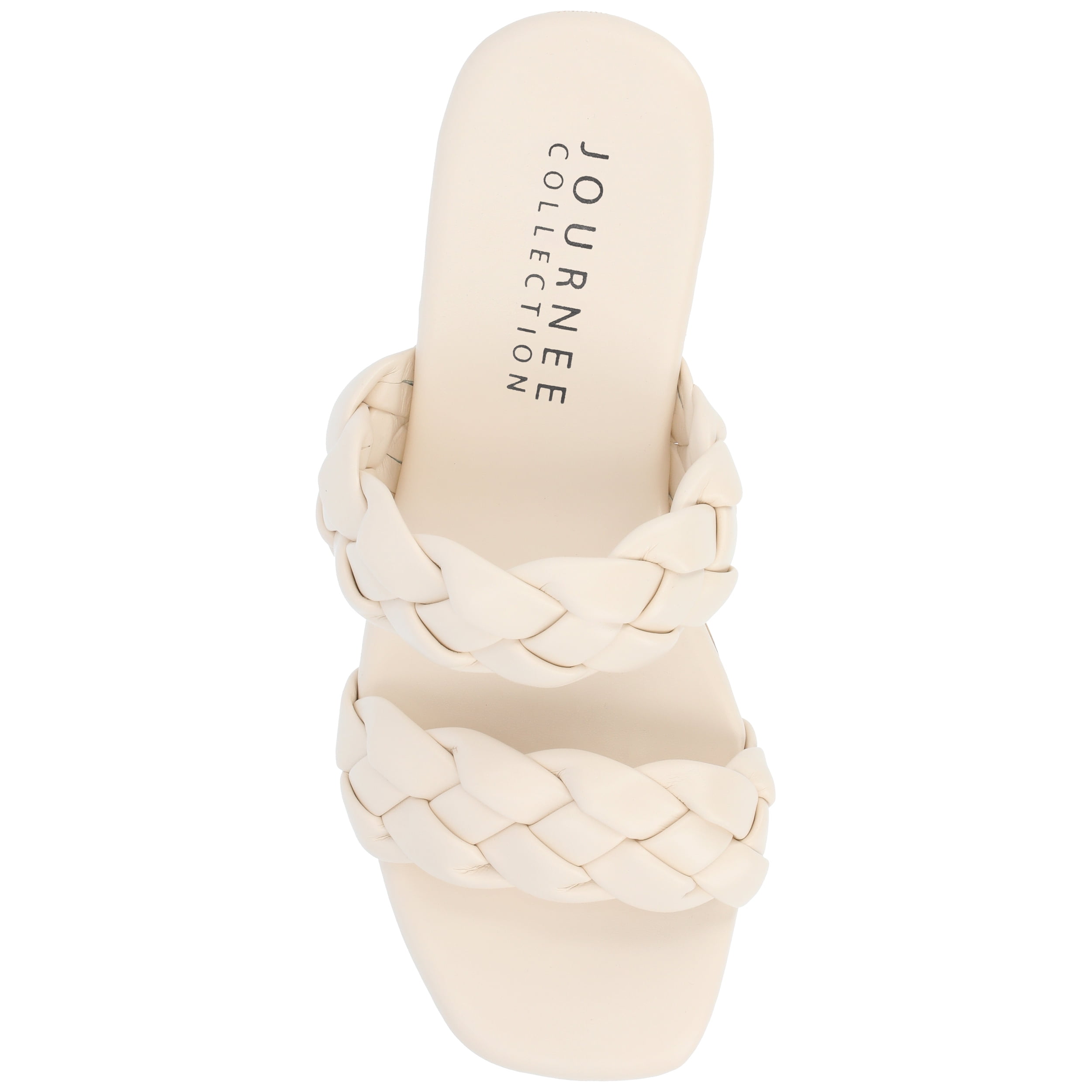 Journee Womens Kyaa Braided Strap Platform Sandals