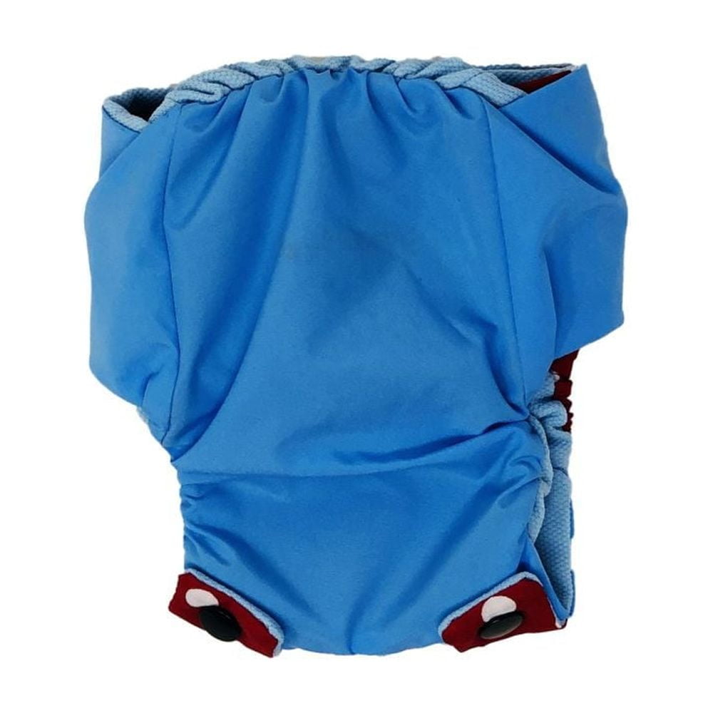 Barkertime Sky Blue Polka Dot Cat Diaper Snappy