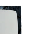 thumbnail image 3 of Ambesonne Winter Fitted Sheet, Moon at Night in Forest, Twin XL Size, Black and Blue, 3 of 3