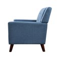 thumbnail image 5 of Armchair With Blue Upholstery, Birch Wood Legs, Back And Seat, Sinuous Spring Construction, 30.58 In. Product Depth, 31.42 Width, 32.07 Height, 46.78 Lb Weight, Up To 300 Lbs. Capacity, 49.6 Package, 5 of 5