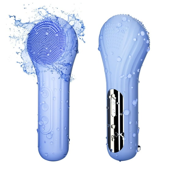 Depurador facial de silicona Mosnami, impermeable, azul eléctrico