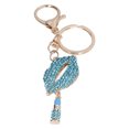 thumbnail image 1 of Keychain Pendant, Rhinestone Keychain Lip Shape Unique Design Beautiful Stylish Sturdy Durable  For Car Pendants For Bag Ornaments Pink,Blue,Red, 1 of 8