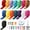 Multicolor, variant on 45 Yards 15 Colors #5 Nylon Coil Zippers with 90Pcs Pull Heads, Scissor, Ruler for Clothes, Bag, Purse