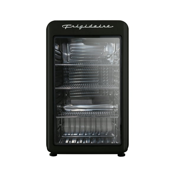 Frigidaire 3.3 Cu. Ft. Retro Refrigerator, Glass Door, Black