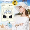 thumbnail image 4 of Comhats Sombrero plegable de algodón para el sol para mujer, protección UV, ala ancha, playa, jardinería, viajes, 54-64CM, 4 of 5