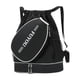 thumbnail image 1 of Bolsa de tenis, bolsa de gimnasio, mochila de viaje, bolso de mano con compartimento para zapatos y bolsillo lateral. Negro, 1 of 9