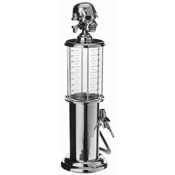 Godinger Gas Pump Skull Crossbones Fini Dispenser