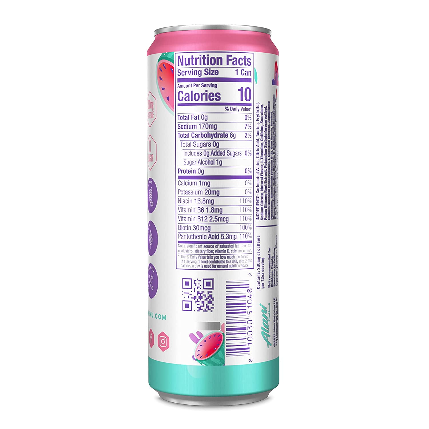 Alani Energy Drink Alani Nu Nrg Fruit Blast 12pk