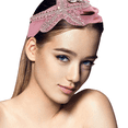 thumbnail image 5 of Diadema de moda para mujer Diadema ancha elegante lujosa con diamantes de imitación Estrella de mar Abeja Diadema de cristal Vhermosa, 5 of 5