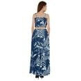 thumbnail image 4 of Bimba 2 Pcs Sexy Beach Party Wear Dress For Womens Printed Smocked Crop Top & Long Skirt CoordSet, 4 of 7