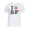 thumbnail image 1 of Men's California Republic I Heart SF White T-Shirt - 3X-Large, 1 of 1