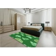 thumbnail image 4 of Ahgly Company Indoor Square Patterned Green Area Rugs, 4' Square, 4 of 6