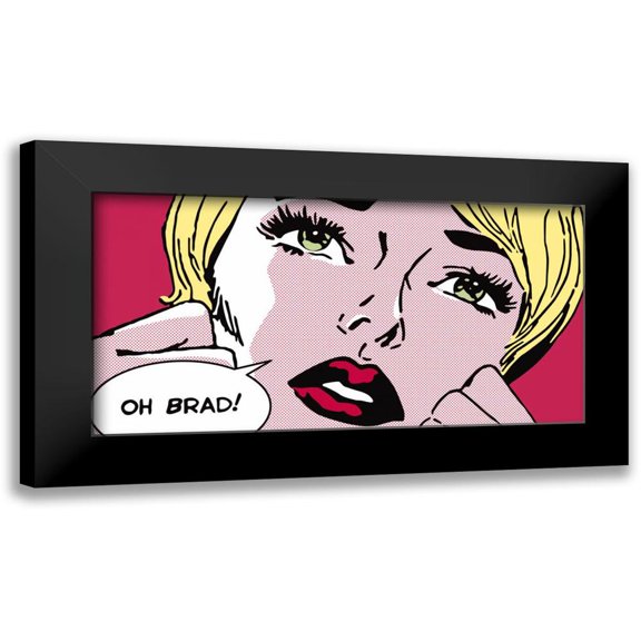 Sheila B. 14x9 Black Modern Framed Museum Art Print Titled - Oh Brad