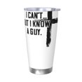 thumbnail image 1 of No puedo, pero conozco a un chicoVaso de 20 oz, taza de viaje de café con aislamiento al vacío de acero inoxidable, taza de café, taza de viaje con tapa, taza térmica para exteriores, 1 of 8