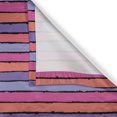 thumbnail image 4 of Ambesonne Abstract Window Valance, Pastel Tone Brush Stripes, 54" X 18", Pink Salmon and Violet, 4 of 5