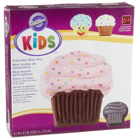 Kids Cupcake Mini Cake Pan Fun Shape And Over Emphasized Detail Of Provide A Road Map For Easy Decorating By Wilton Ship From US